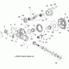 R11VM76FX RANGER RZR  S EPS INTL Drive train, gearcase, differential, internal components