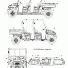 R11WH50AG/AH/AR RANGER 4X4 500 CREW Наклейки