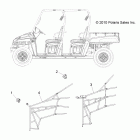 R11WH50AG/AH/AR RANGER 4X4 500 CREW Тело, боковые сетки