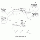 R11WH50AG/AH/AR RANGER 4X4 500 CREW Brakes, lines and master cylinder