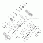 R11WH76AG/AR/WY76AE/AH/AJ RANGER 4X4 800 EFI CREW Трансмиссия внутренности