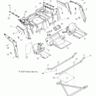 R11XH76AW/AZ/XY76AA RANGER RZR 4/EPS RGE Корпус, задняя стойка и крылья