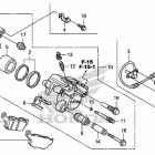 CBR250RA Задний тормозной суппорт