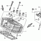 VT750C2 Задняя головка цилиндров