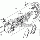 VT750C2B Front brake caliper (1)
