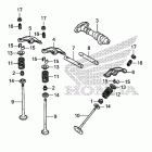 VT750C2S Camshaft valve (rr.)