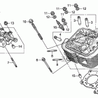 VT750CA Передняя головка цилиндров