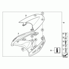 K1300R (K43) Mounting parts, luggage grid