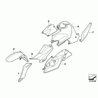 K1300R (K43) Painted parts wn82 ostra-grau / saphirsw.