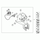 R1200R 10+ (K27) License plate bracket  /  saddle lock