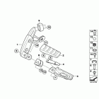 R1200R 10+ (K27) Задние подножки
