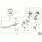 R1200R 10+ (K27) Clutch lever assembly, smoked glass