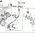 CBR600RA Задний тормозной суппорт