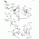Ninja 300 ABS (EX300-BDFA) Радиатор