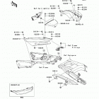 Ninja ZX-14R ABS (ZX1400-FDF) Боковые крышки  /  крышка цепи
