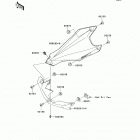 Z1000 (Canadian) (ZR1000-DDFA) Обтекатель нижний
