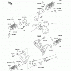 KLR650 (KL650-EDF) Подножки