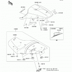 Ninja ZX-14R (ZX1400-EDF) Сидение ( EDF / EDFA)