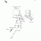 Ninja ZX-14R (ZX1400-EDF) Подножка