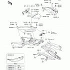 Ninja ZX-14R ABS (ZX1400-FDF) Боковые обтекатели