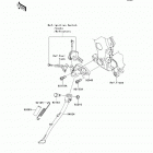 Ninja ZX-14R ABS (ZX1400-FDF) Подножка