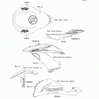 Ninja ZX-6R ABS (ZX636-FDF) Decals(white)
