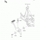Versys (KLE650-CDF) Педаль тормоза