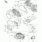 Vulcan 1700 Nomad (VN1700-CDF) Левая крышка двигателя