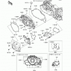 Vulcan 1700 Vaquero (VN1700-JDFA) Левая крышка двигателя