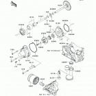 Z1000 (ZR1000-DDF) Масляный и водяной насос. фильтр масленый