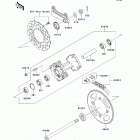 KLX140 (KLX140-ACF) Задняя ступица колеса