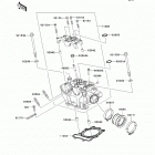 KX250F (KX250-YCF) ГОЛОВКА ЦИЛИНДРА