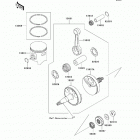 KX85 (KX85-ACF) Коленвал и поршни