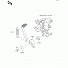 Ninja ZX-14R (ZX1400-ECFA) Педаль тормоза