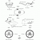 Ninja ZX-6R (ZX600-RCF) Наклейки (черные)