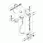 America Rear brake master cylinder, reservoir & pedal > 468389