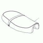 Bonneville SE Seat, dual, touring, gel