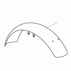 Bonneville T100 Mudguard, front, chrome