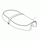Bonneville T100 Seat, dual, touring, gel