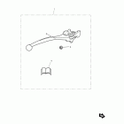 Bonneville T100 Brake lever kit, adjustable