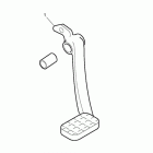Bonneville T100 Brake pedal kit, chrome