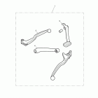 Bonneville T100 Lever kit, chrome