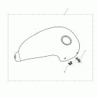Bonneville T100 Tank cover kit, std colours