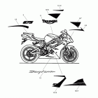 Daytona 675 Bodywork - decals - special edition 2