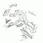 Daytona 675 Rear mudguard & battery box
