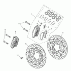 Daytona 675 R Front brake caliper & discs -daytona 675r only