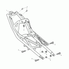 Daytona 675 R Rear sub-frame & fittings