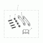 Daytona 675 R Finisher kit, rear footrest mount > daytona 675