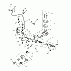 Rocket III Roadster Rear brake master cylinder, reservoir & pedal - rocket i...