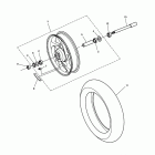 Rocket III Roadster Front wheel - rocket iii & classic